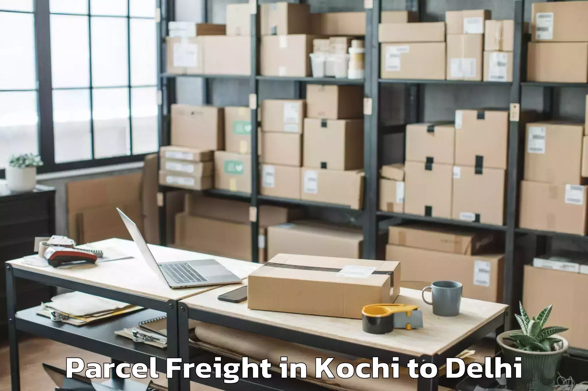 Affordable Kochi to Jmd Kohinoor Mall Parcel Freight